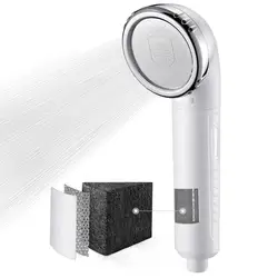 Miniwell Filter Shower Head with Replacement Filters - Chlorine & Flouride Filter - Universal Shower System - Helps Dry Skin