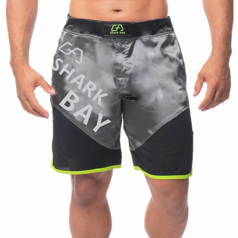 Летние новые модные мужские спортивные Прямые шорты брюки спортивные брюки тренажерные залы фитнес бегун повседневные Лоскутные шорты