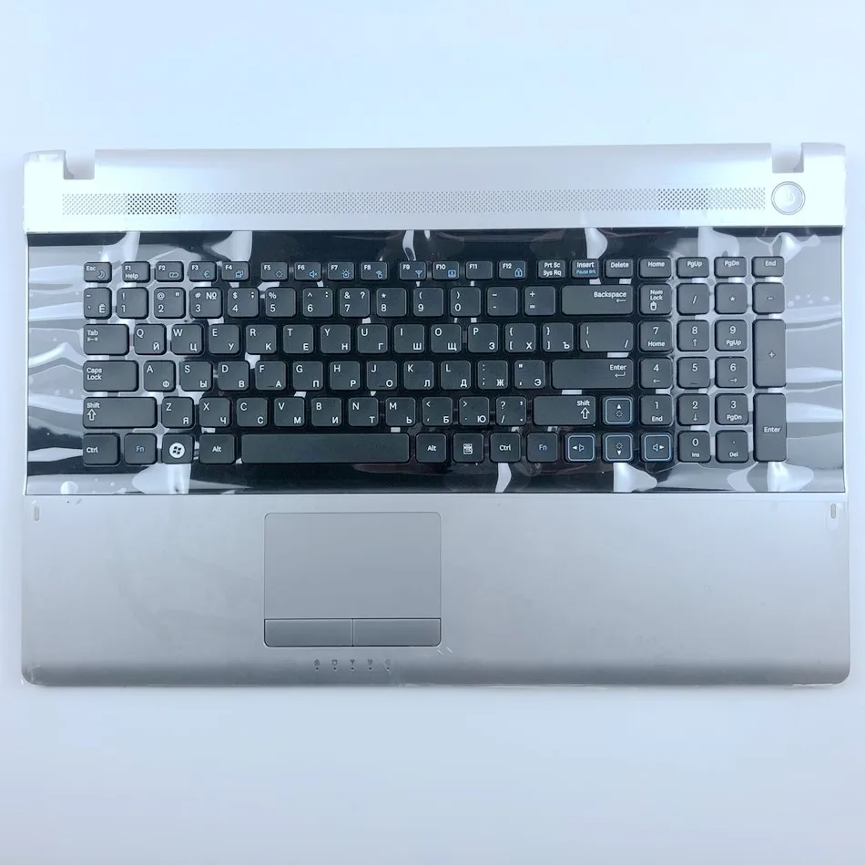 Клавиатура для ноутбука Samsung NP-RV711 RV720 RV710 BA75-03072C серебристая Раскладка |