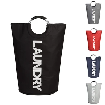 

Folding Laundry Basket with Handles Waterproof Portable Collapsible Washing Bags Hamper for Home Dorms