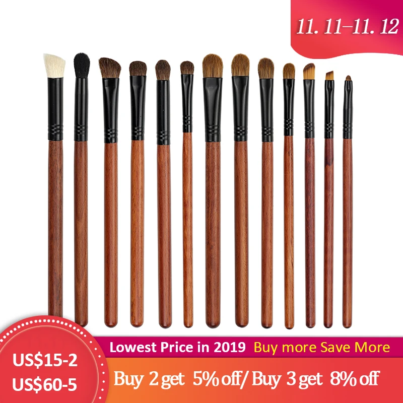 

Natural Goat Hair Makeup Brushes Eyeshadow Blending Make up Brush Flat Shader Brush Brochas de Maquillaje Diffuse pincel maquiag