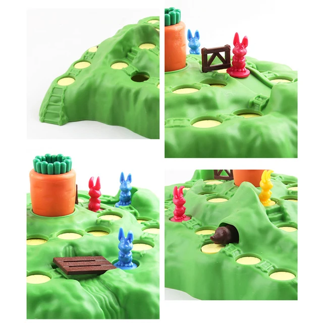 Early Education Puzzle Kids Family Party Game Board Rabbit Cross Country Chess Trap Toy Board Game Parent-Child Interaction 2