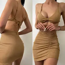 

Women's Swimwear 2022 New Push Up Solid Color Set Of Three Fashion Pieces For Women Thongs Female Beach Swimsuit And Bikinis