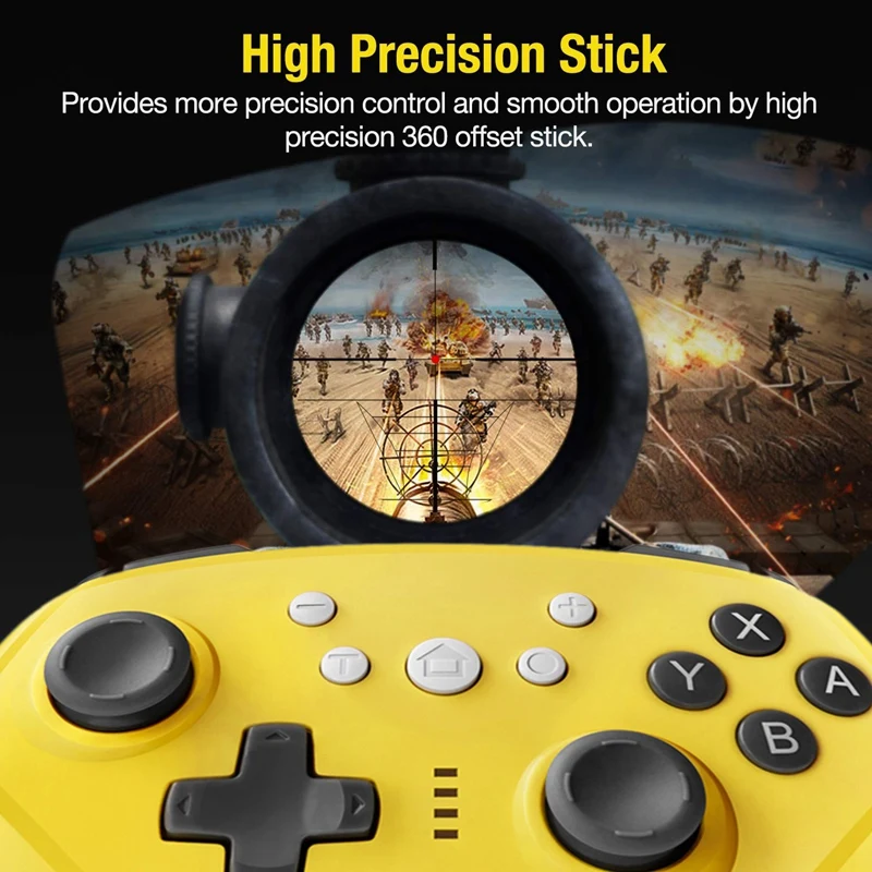 Беспроводной Bluetooth Pro контроллер для nintendo Switch/Switch Lite поддерживает турбо и регулируемую функцию