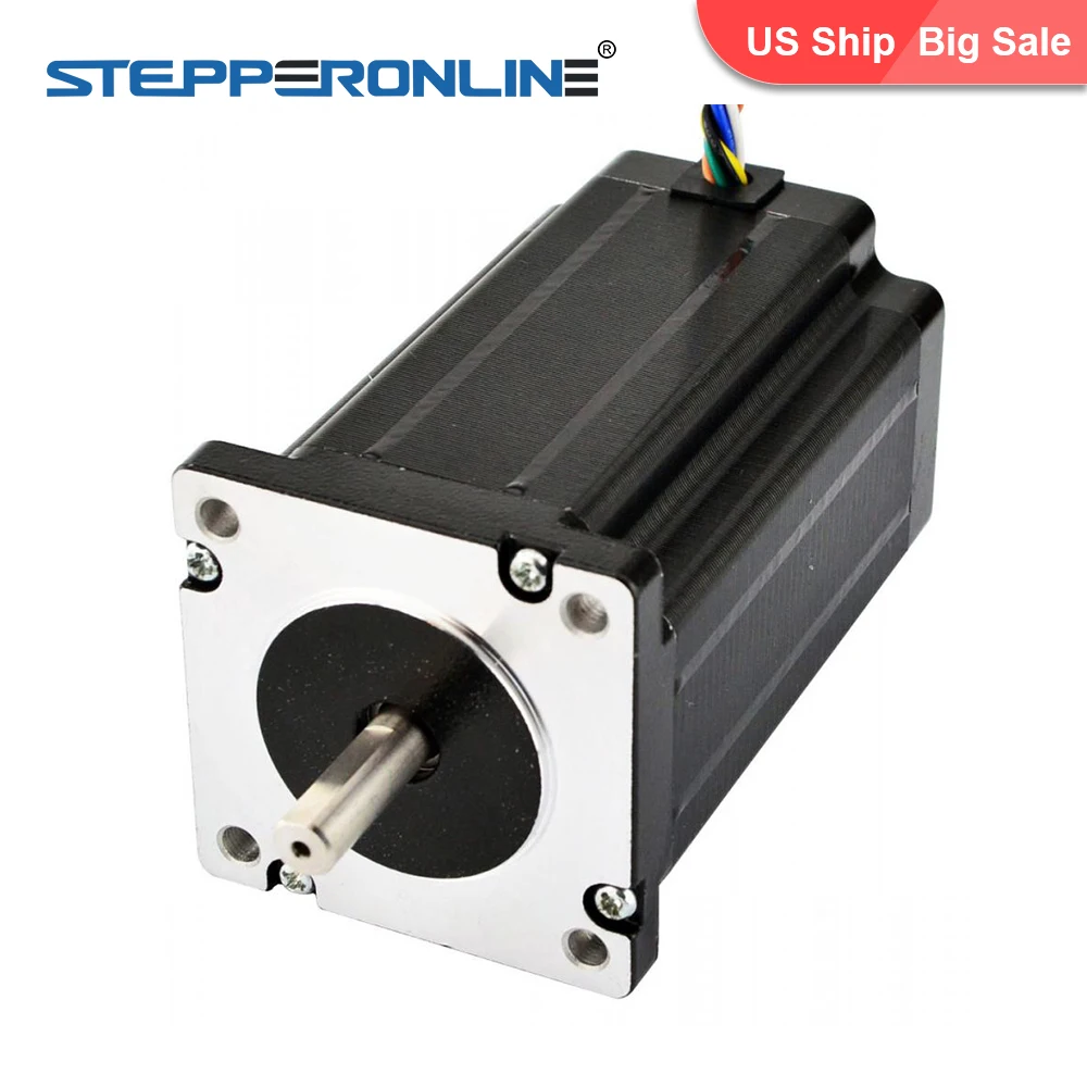 

Big Sale! 8-lead Dual Shaft Nema 24 Stepper Motor 439oz.in 3A 8mm Shaft for CNC Mill Lathe Laser Router