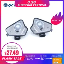 QCDIN pour Mercedes Benz LED voiture côté remorquage miroir flaque Logo lumière rétroviseur projecteur lampe pour Benz multi-série modèle(China)