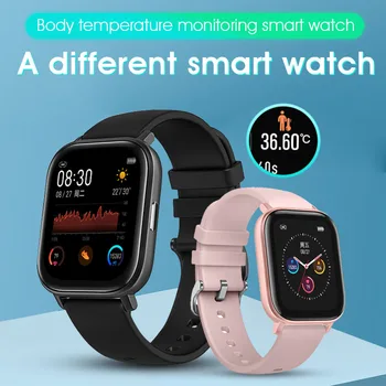 

2020 P8 Smart Watch R66 Sport Fitness Tracker Watches Men Women Band Body Temperature Heart Rate Monitor Waterproof Smartwatch
