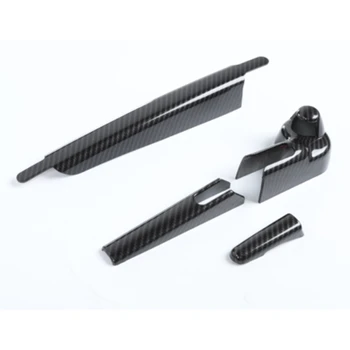

4pcs/Set Rear Window Windshield Wiper Cover Trim For Jeep Wrangler JK 07-17 Carbon Fiber Style Exterior Parts