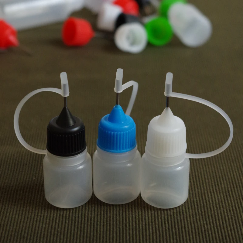 5 шт. 3 мл E-liquid пластиковая бутылка-капельница металлическая игла пустая бутылка для жидкости