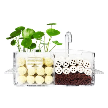 

Aquarium External Filter Box Acrylic External Hanging Water Purifier for Round Fish Tank Accessories _WK