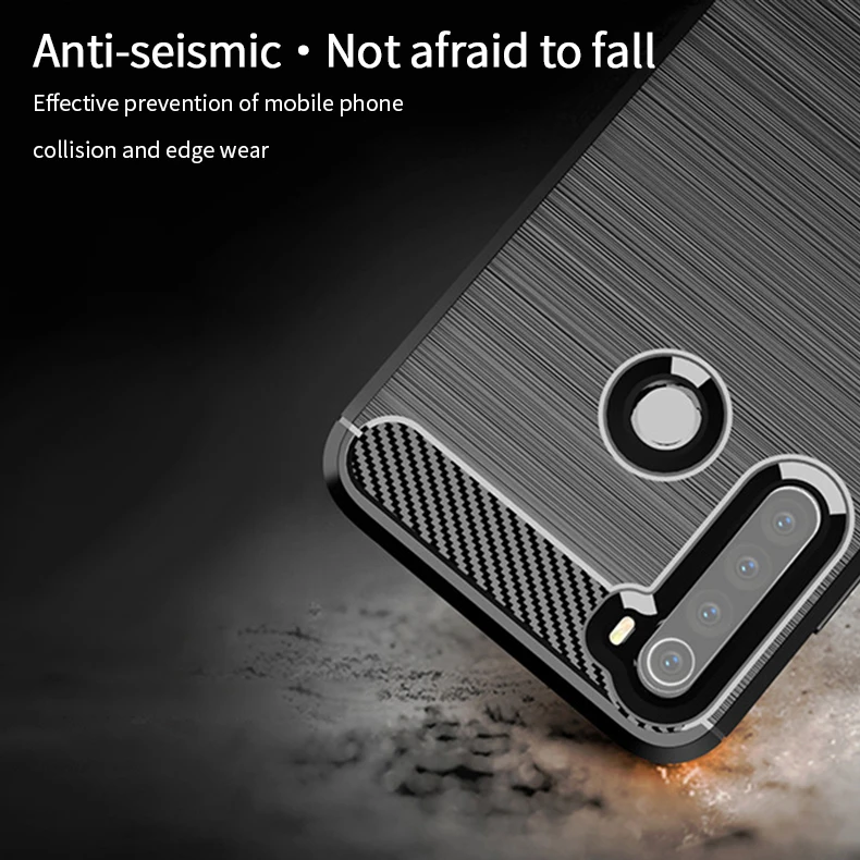 Для Xiaomi Redmi Note 8 MOFI Мягкий ТПУ чехол из углеродного волокна чехол для Xiaomi Redmi Note 8 чехол для телефона