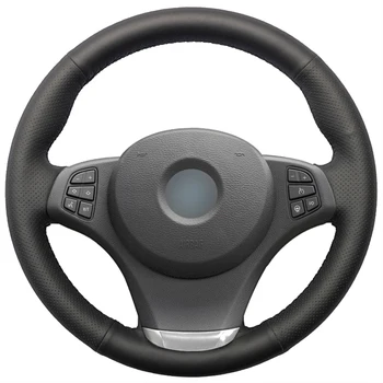 

Hand-stitched Black Artificial Leather Car Comfortable Soft Steering Wheel Cover for BMW E83 X3 2003-2010 E53 X5 2004 2005 2006