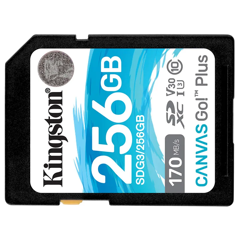 Kingston Canvas Go! Plus SD Card 256GB 128GB 64GB memory card