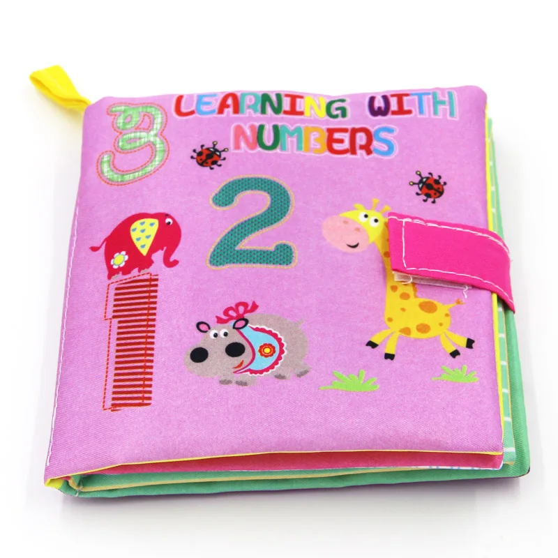 От 0 до 36 месяцев Мягкие развивающие книжки Тканевые книги детские развивающие погремушка в коляску игрушка новорожденных кроватки