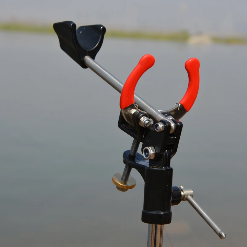 Metal Fishing rod stand automatic hold fishing gun stand sea rod hand sea two-purpose universal large object raft fishing