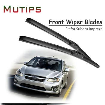

1Set Rubber Car Front Wiper Blade Kit For Subaru Impreza 2018 2017 2016 2015 2014-2000 Windscreen Wiper Accessories