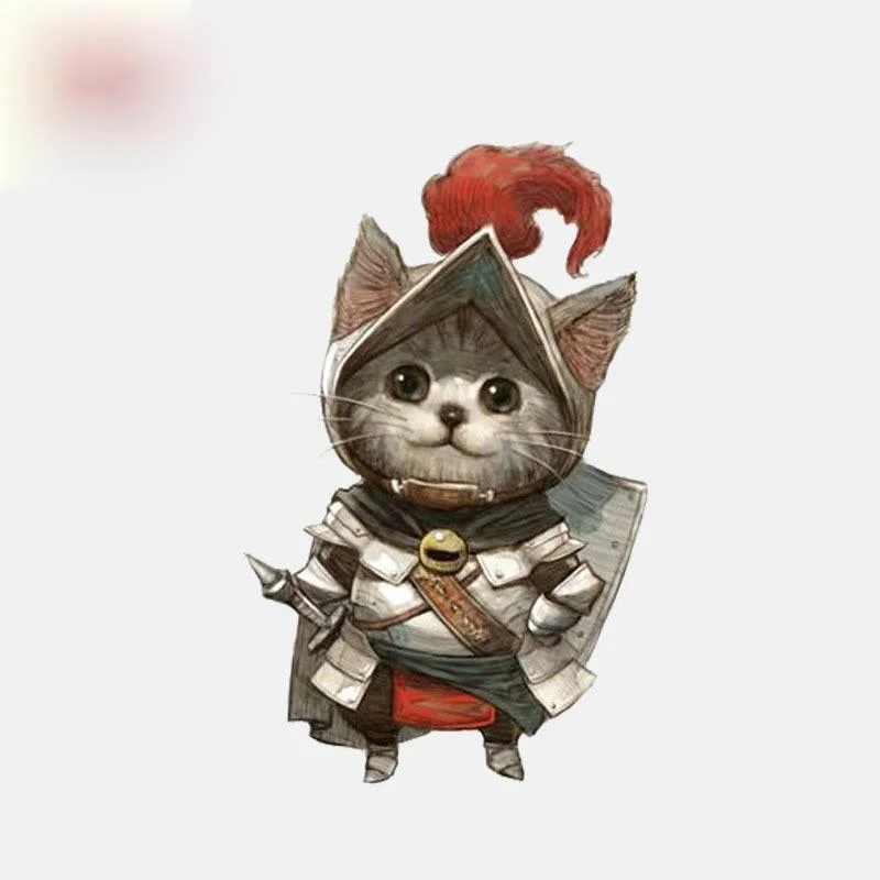 Cartoon Protector Decal Wearing Armor Cat and Decals Car Bumper Window Waterproof Auto Sunscreen Accessorieskk16*10cm | Автомобили и