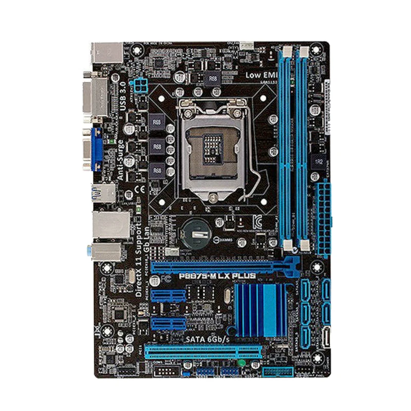 

for ASUS P8B75-M LX PLUS Desktop motherboard Socket LGA 1155 Micro ATX SATA III DDR3 USB3.0 used motherboard 100% tested intact