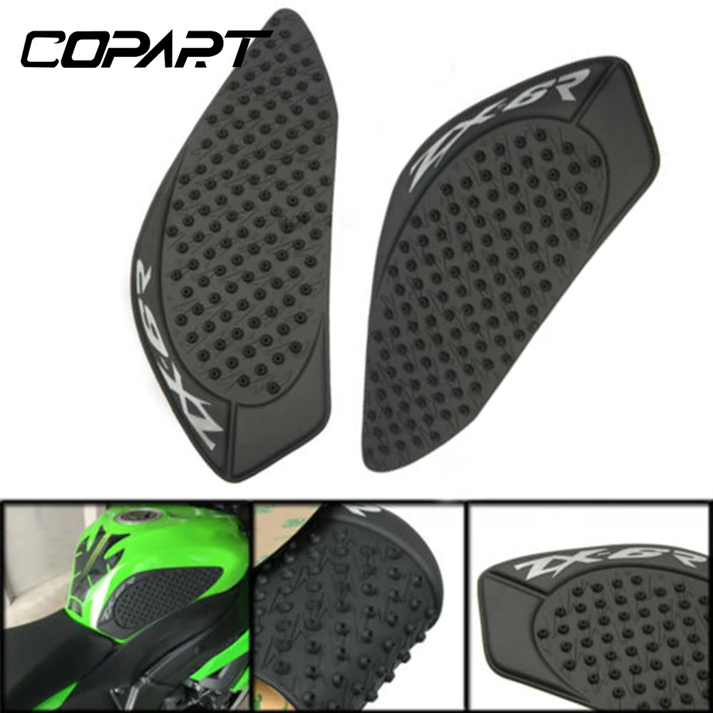 Противоскользящая накладка на бак для мотоцикла Kawasaki ZX6R ZX 6R ZX636 2009 2015|Наклейки и