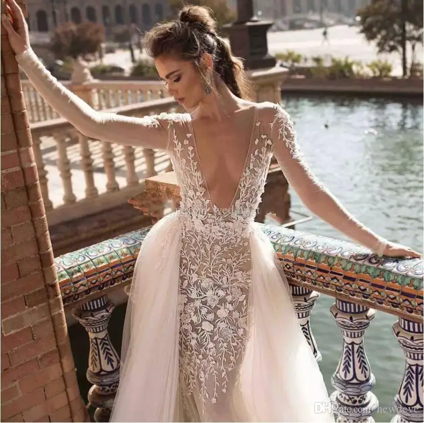 2019-berta-mermaid-wedding-dresses-deep-v-neck-overskirt-long-sleeve-backless-bridal-gowns-lace-appliqued-tulle-plus-size-vestidos-de-novia (4)