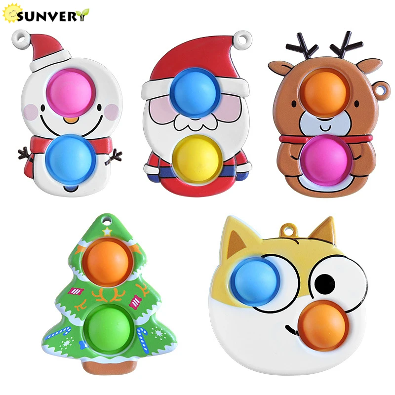 Kids Eight Planets Simpl dimmer bubbles Fun Kid Fidget Toys Antistress Toy Christmas gift autism ADHD Sensory special Toy 2021