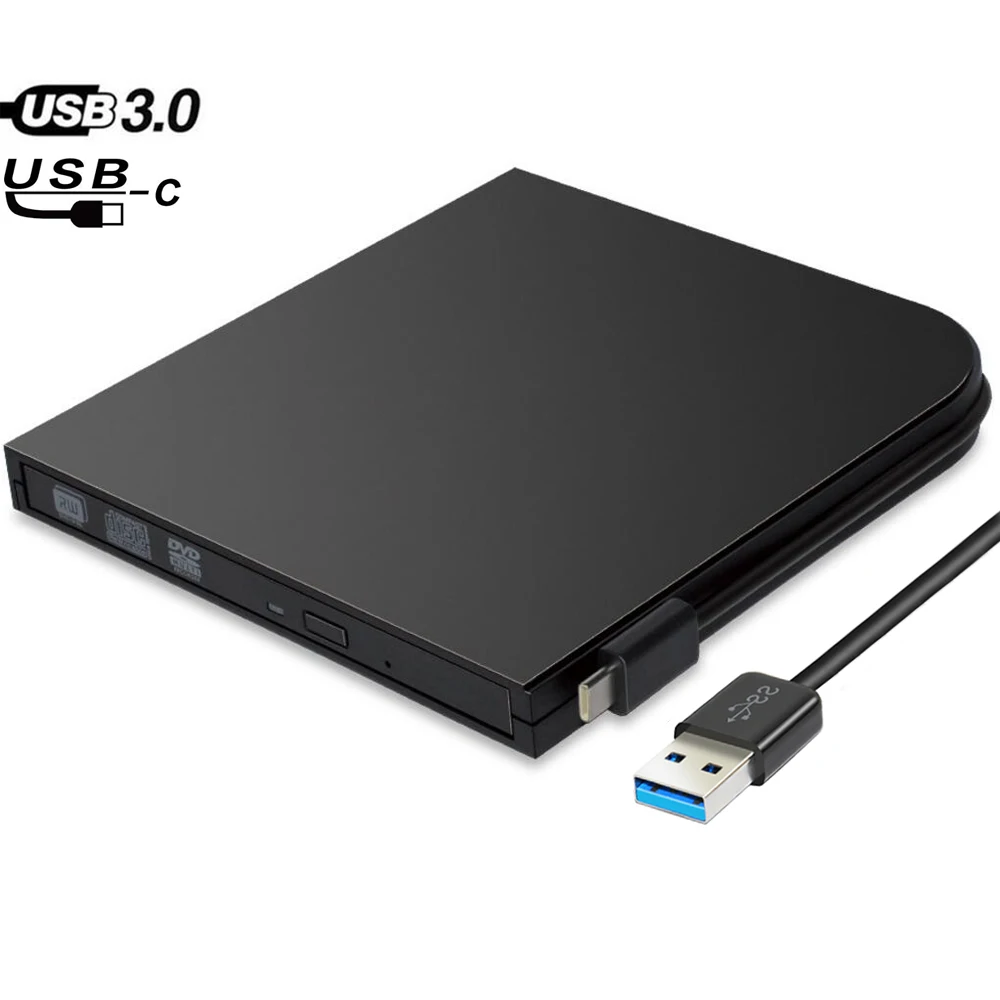 Universal Type C USB 3.0 External DVD/CD/ VCD Burner RW SVCD Drive