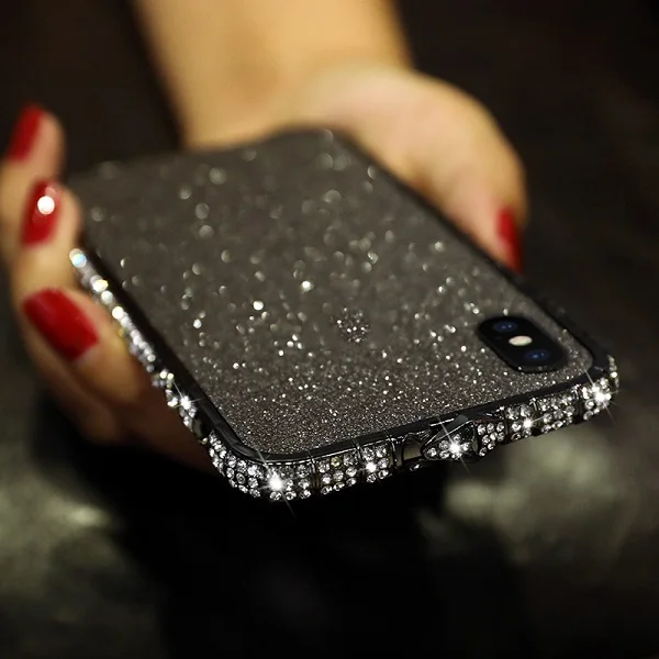 Роскошная блестящая передняя + задняя пленка для iphone XR X XS max 8 7 6 6s plus шикарная