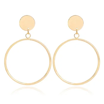 

Exaggerated Big Earrings Street Shot Personality Exaggerated Geometric Round Acrylic Earrings 2020 Fashion New Women's Earrings