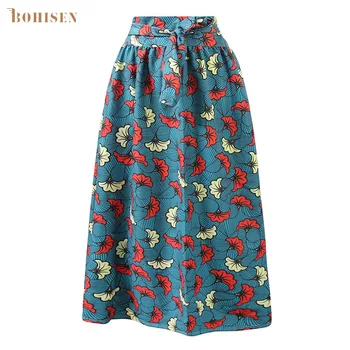 

BOHISEN African Clothes For Women Fashion Dashiki Ankara Dresses Skirts African Print Women Skirts Femme Skirts Kanga Clothing