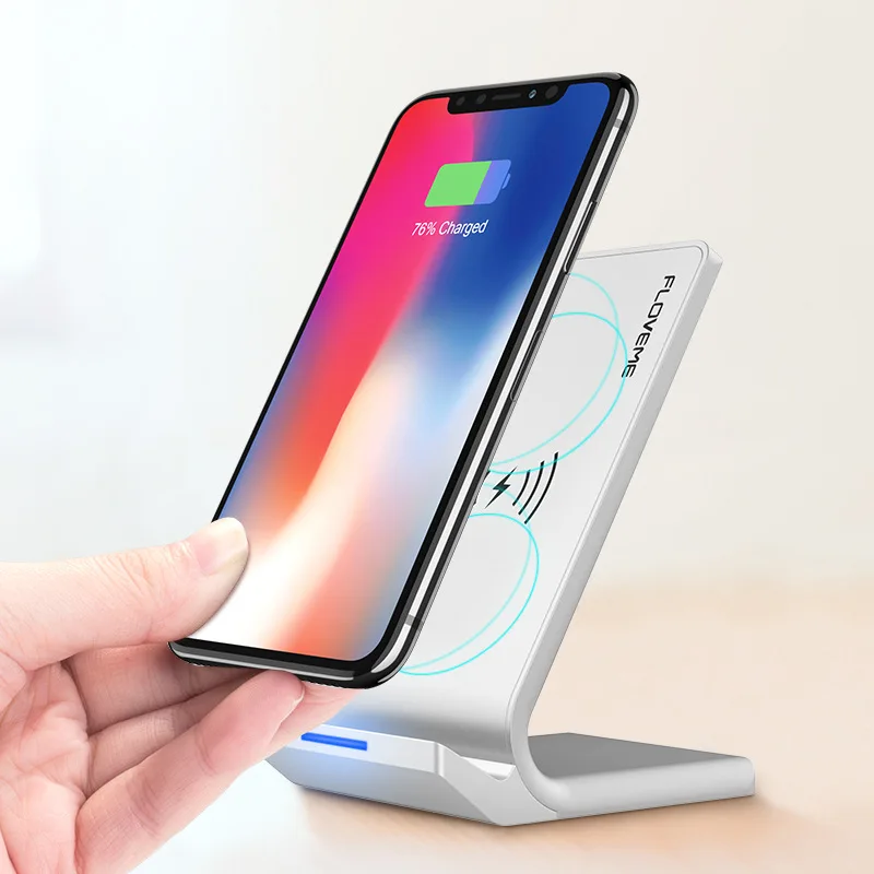 

Frome floveme Vertical Type Qi Wireless Charger Applicable iPhone X 7.5W for SAMSUNG 10W Charger