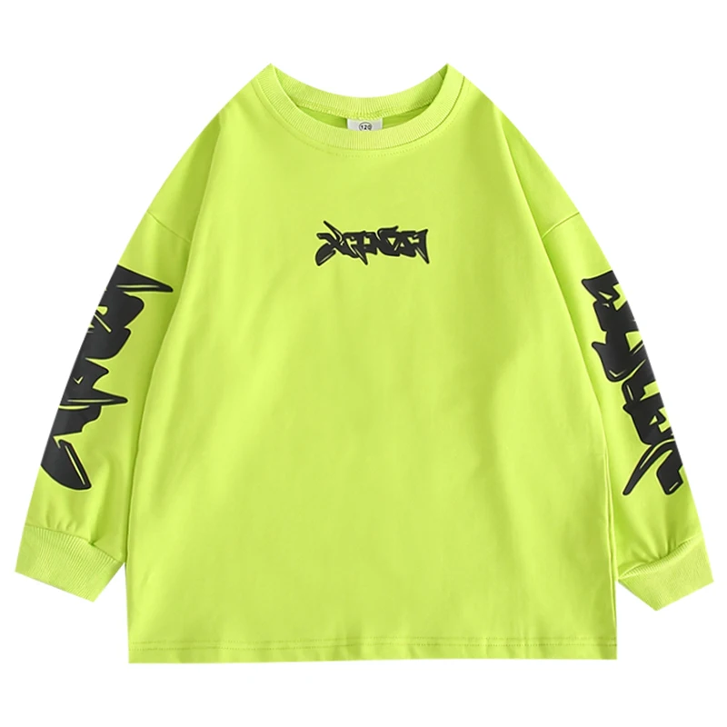Tops Одежда в стиле хип-хоп для детей; Детский костюм для уличных танцев; костюмы в стиле хип-хоп и Джаз для девочек; костюмы для бальных танцев; толстовка; камуфляжные брюки; DQS3301 - Цвет: Tops