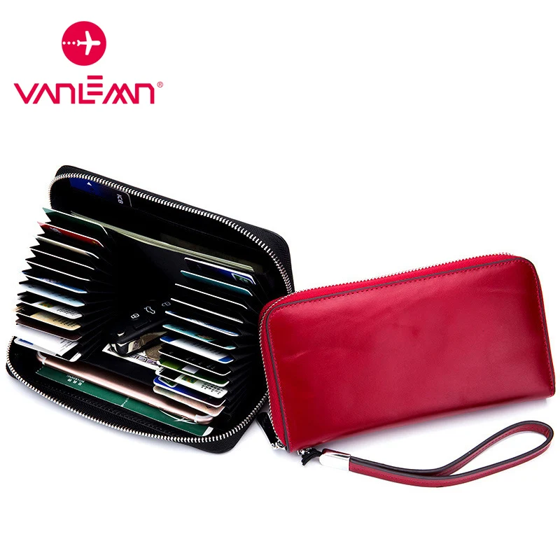 

Genuine Leather Women's Card Holder Wallet Men ID Business Credit Card Holders Coin Purse ClutchÂ Money Wallets For Women Luxury