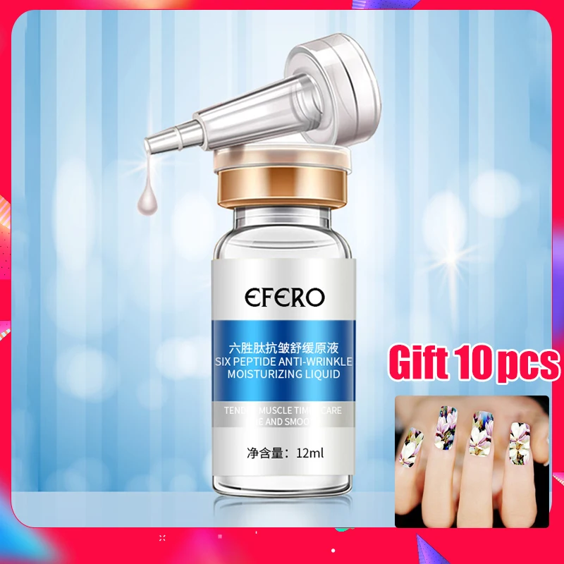EFERO Argireline отбеливающая эссенция сыворотка шесть пептидов эссенция для лица Гиалуроновая кислота уход за кожей лица Сыворотка против старения сужает поры
