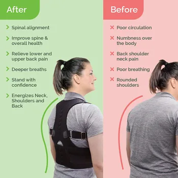 

Magnetic Therapy Adult Back Corset Shoulder Lumbar Posture Corrector Bandage Spine Support Orthopedic Brace Scoliosis corrector