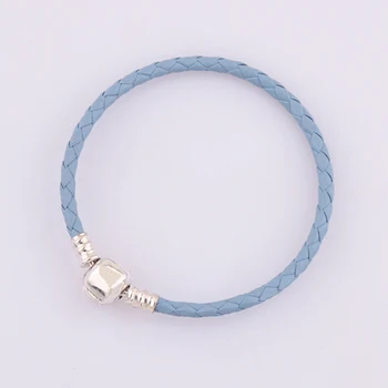 

High Quality Original 1:1 100%925 Sterling Silver Blue String Bracelet Free Shipping Is Preferred As A Gift
