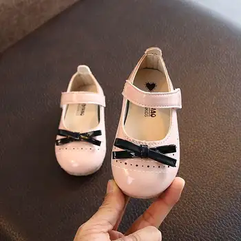

Hot Spring Bowknot Baby Girls Shoes Flower Fashion Princess Slip-on Children Flat Shoes for Girls Shoes Size 15-25