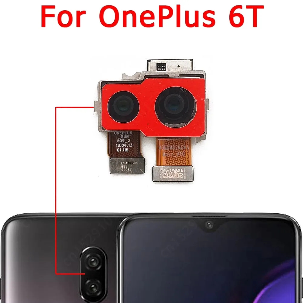 Rear Front Camera For OnePlus 6 T One Plus 6T Selfie Frontal Back Facing  Backside Camera Module Flex Repair Spare Parts