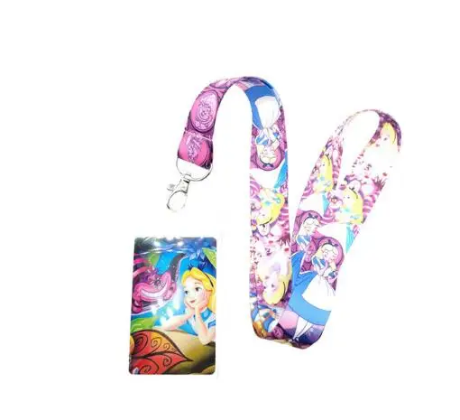 1 шт. мультяшная принцесса Алиса ПВХ Именной держатель для карт удостоверение