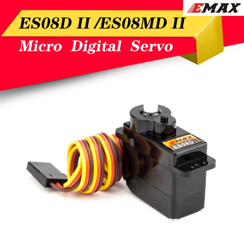 Emax Высокочувствительный 8 6g Mini Sub Micro Servo ES08DII ES08MD II цифровой сервопривод