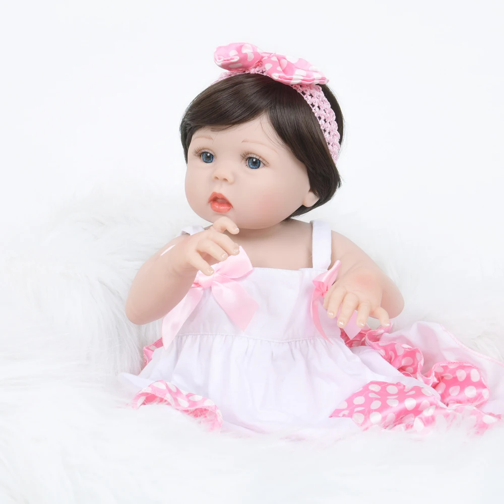 55 см водонепроницаемый Reborn Kids Playmate имитирующий принцессу 2" Bebe Reborn baby girl куклы реалистичный мягкий полностью виниловый силиконовый корпус
