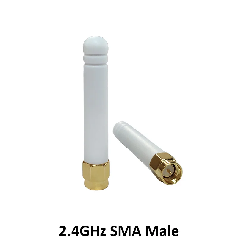 2pcs 2 4Ghz antenna wifi 2 3dbi SMA male 2 4 ghz antena wi fi Zigbee 5