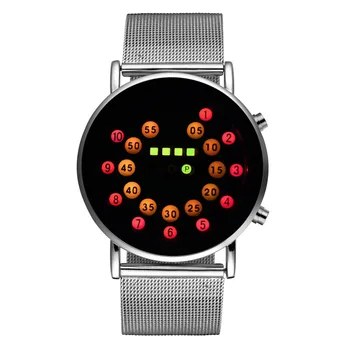 

The Best Selling 2020 Fashion Men's Led Digital Watches Stainless Steel Waterproof Sports Watches Mens Electronic Watches Clock