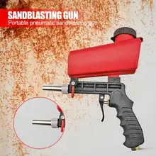90psi Portable Gravity Pneumatic Sandblaster Lightweight Aluminium Handheld Blasting Device Spray Gun 700cfm Power Tool
