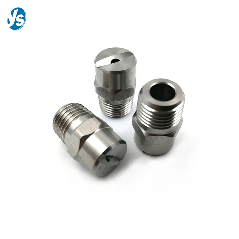 HU 304 Stainless Steel V Jet Flat Fan Spray Nozzle, Water Jetter Flat Fan Spraying Nozzle 1/4 Inch Thread 5