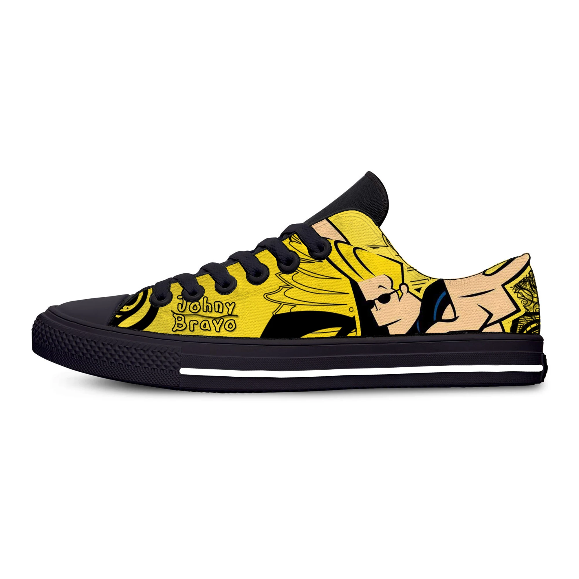 Johnny Bravo бицепс обувь для фитнеса красный если Бодибилдинг Одежда высшего качества с мультяшным принтом легкий дышащий материал Мужская парусиновая обувь