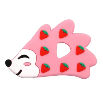 

2Pcs Bite Bites DIY Silicone Baby Teether Silicone Rodents Hedgehog Pendant Nursing Necklace Infants Tooth for Children Product