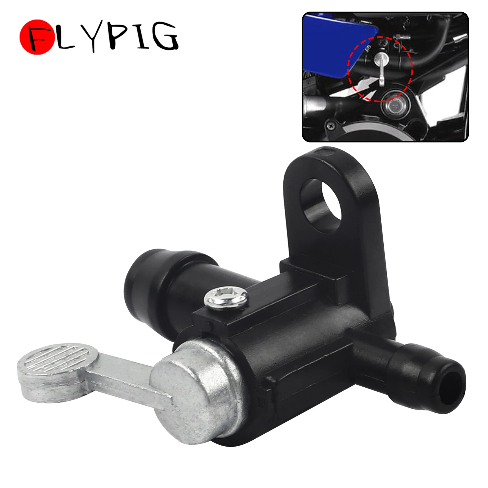Inline Fuel Gas Tank Valve Shut off Petcock Switch 4X4-24500-00-00 For Yamaha PW50 PY50 PEEWEE Y-Zinger Mini Dirt Pit Bike