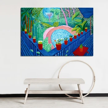 

David Hockney Art Cuadros Canvas Painting Print Living Room Home Decoration Artwork Modern Wall Art Oil Painting Posters Picture