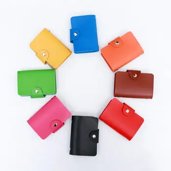 

Hot Sale Men's Women's Card Case Wallet Leather Visiting Handbags Credit Card Holder Business Package 24 bits