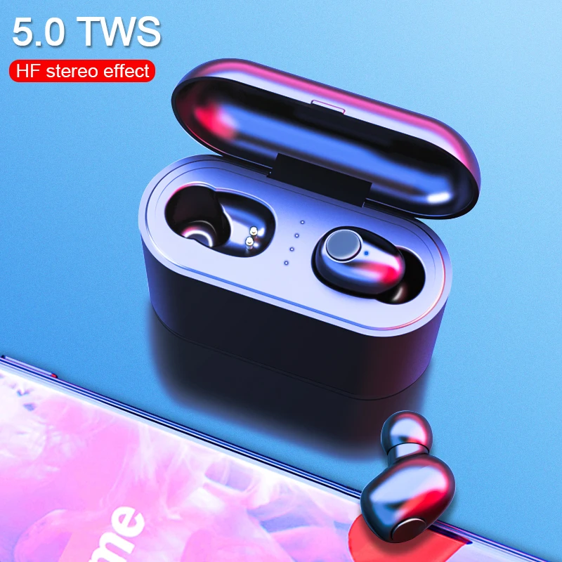 

Bluetooth 5.0 Earphone TWS wireless earphones Bluetooth Earphone Mobile phone holder dual purpose Sports Gaming Headset Phone